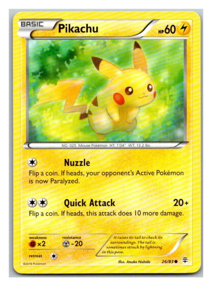 Pikachu 26/83 Generations (Common) (Exc Condition)