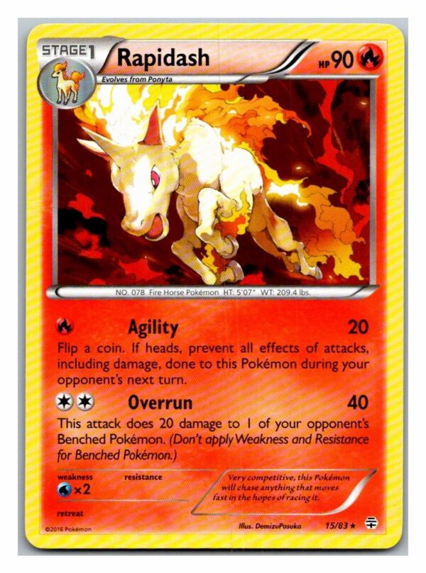 Rapidash 15/83 Generations (Rare) (Exc Condition)
