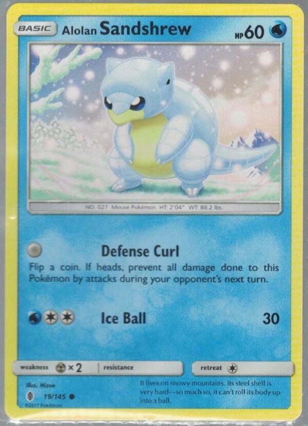 Alolan Sandshrew 19/145 Guardians Rising (Uncommon) (Exc Condition)