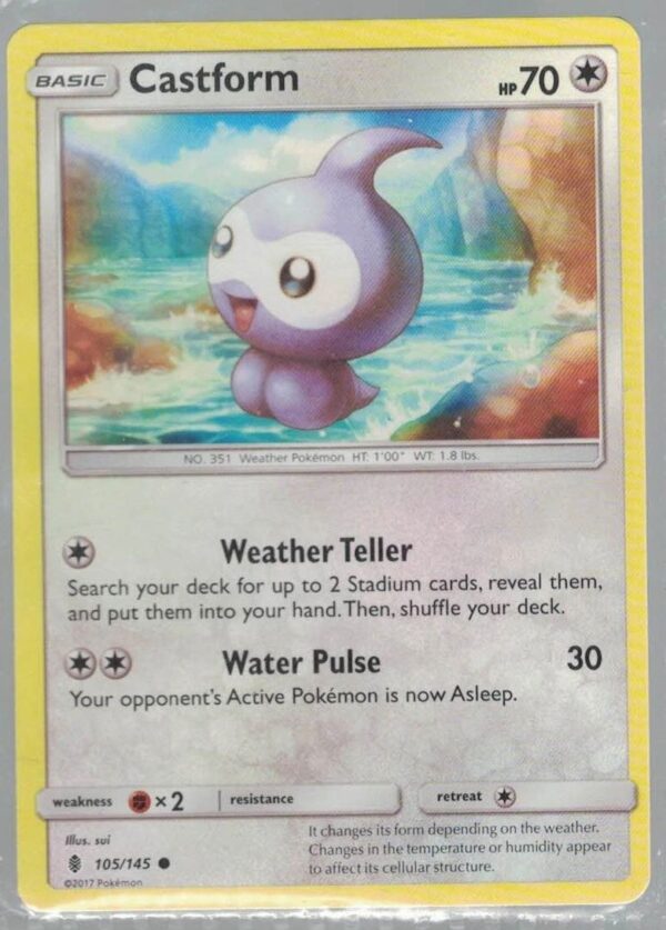 Castform 105/145 Guardians Rising (Common) (Exc Condition)