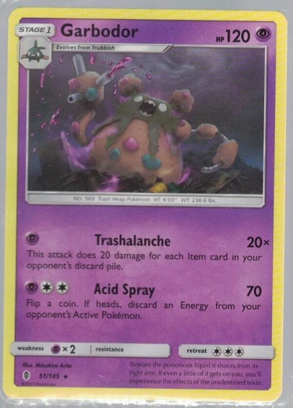 Garbodor 51/145 Guardians Rising (Rare) (Exc Condition)