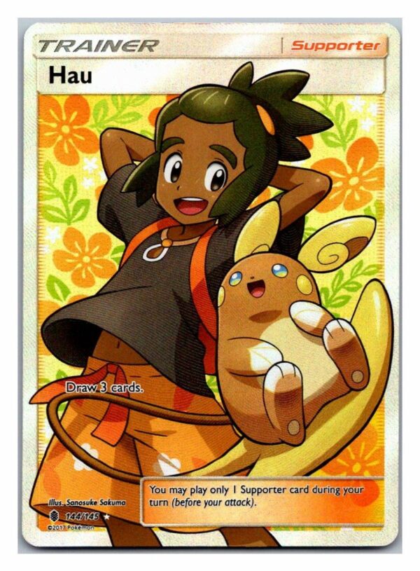 Hau 144/145 Guardians Rising (Ultra Rare) (Exc Condition)