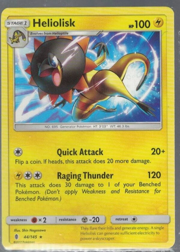 Heliolisk 44/145 Guardians Rising (Rare) (Exc Condition)