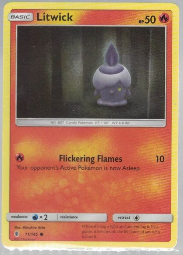 Litwick 11/145 Guardians Rising (Common) (Exc Condition)