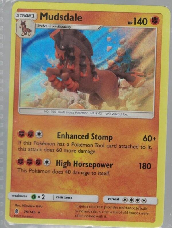 Mudsdale 76/145 Guardians Rising (Holo) (Exc Condition)