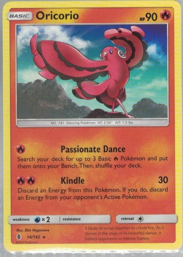 Oricorio 14/145 Guardians Rising (Rare) (Exc Condition)
