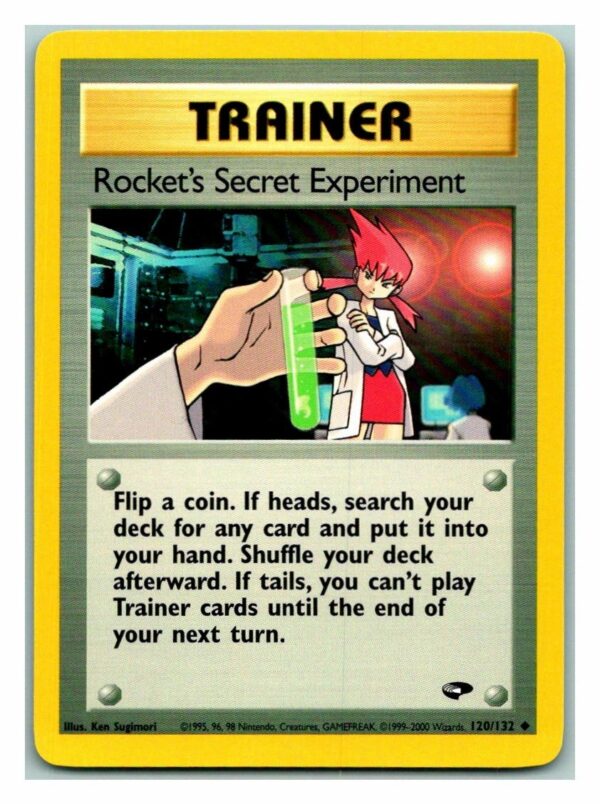 Rocket's Secret Experiment 120/132 Gym Challenge (Uncommon) (Unlimited LP Condition)