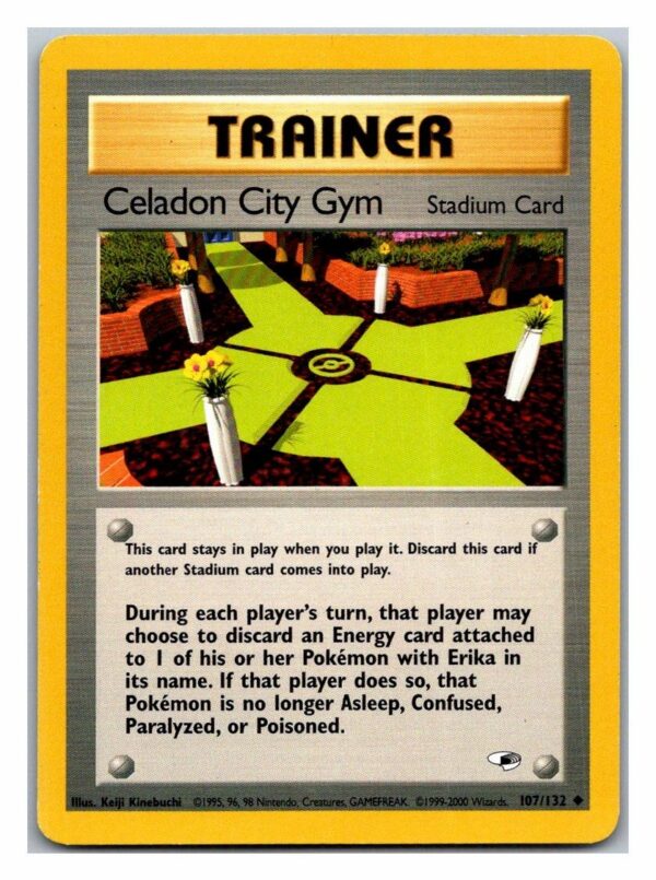 Celadon City Gym 107/132 Gym Heroes (Uncommon) (Unlimited LP Condition)