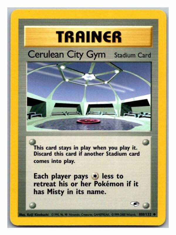 Cerulean City Gym 108/132 Gym Heroes (Uncommon) (Unlimited Excellent Condition)
