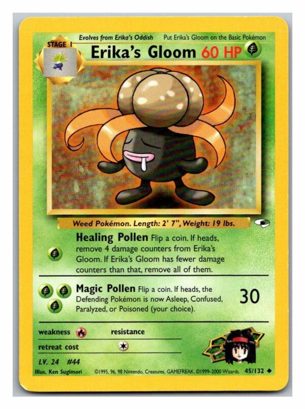 Erika's Gloom 45/132 Gym Heroes (Uncommon) (Unlimited Excellent Condition)