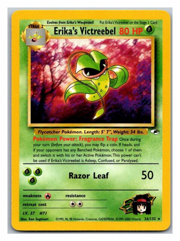 Erika's Victreebel 26/132 Gym Heroes (Rare) (Unlimited Excellent Condition)