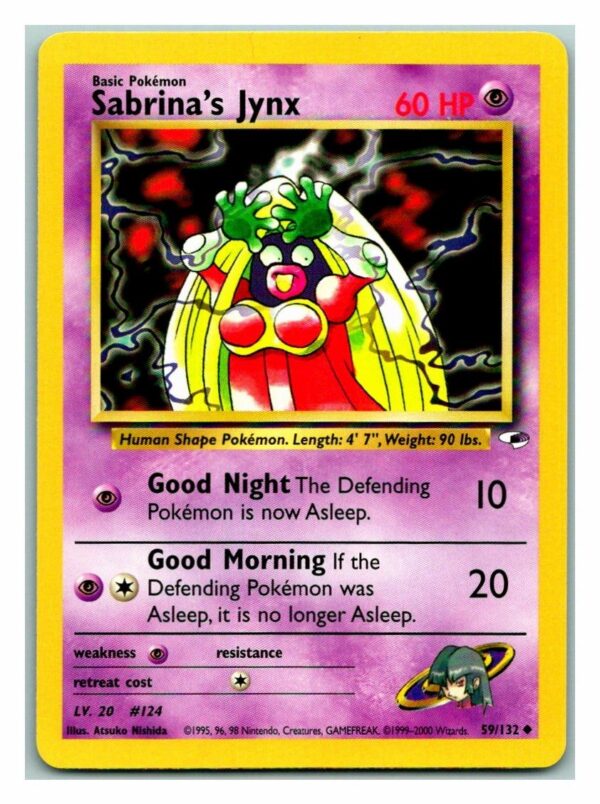 Sabrina's Jynx 59/132 Gym Heroes (Unlimited Excellent Condition)