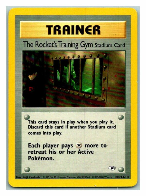 The Rocket's Training Gym 104/132 Gym Heroes (Rare) (Unlimited Excellent Condition)
