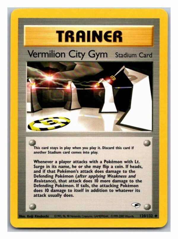 Vermilion City Gym 120/132 Gym Heroes (Uncommon) (Unlimited Excellent Condition)