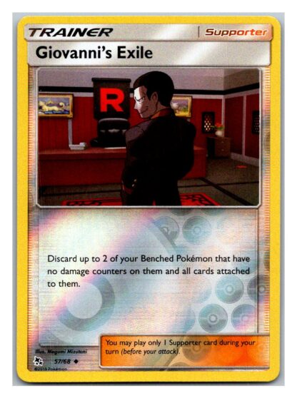 Giovanni's Exile 57/68 Hidden Fates (Reverse Holo) (Exc Condition)