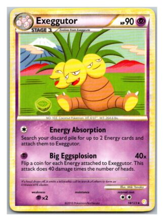 Exeggutor 18/123 HeartGold SoulSilver (Rare) (Exc Condition)