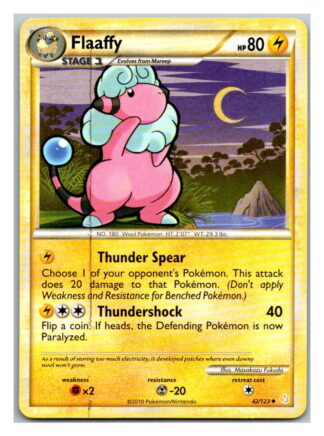 Flaaffy 42/123 HeartGold SoulSilver (Uncommon) (LP Condition)