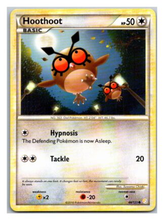Hoothoot 66/123 HeartGold SoulSilver (Common) (Exc Condition)