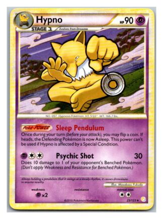 Hypno 23/123 HeartGold SoulSilver (Rare) (Exc Condition)