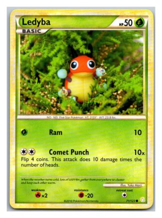Ledyba 71/123 HeartGold SoulSilver (Common) (Exc Condition)
