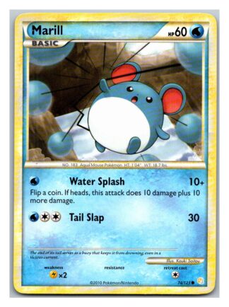 Marill 74/123 HeartGold SoulSilver (Common) (Exc Condition)