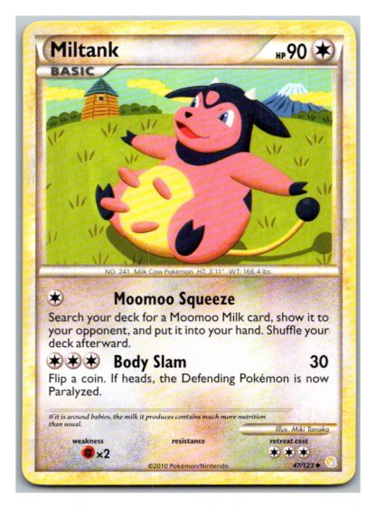 Miltank 47/123 HeartGold SoulSilver (Uncommon) (P Condition)