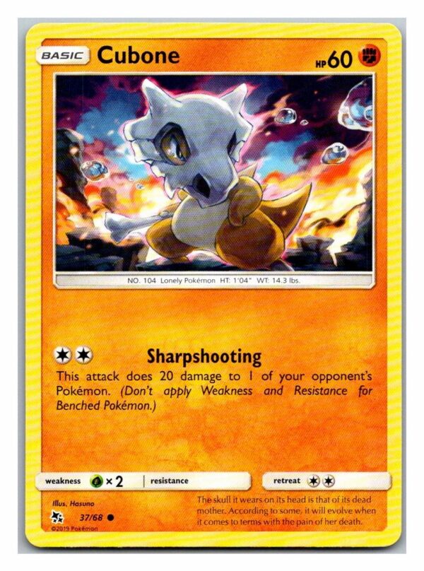 Cubone 37/68 Hidden Fates (Common) (Exc Condition)