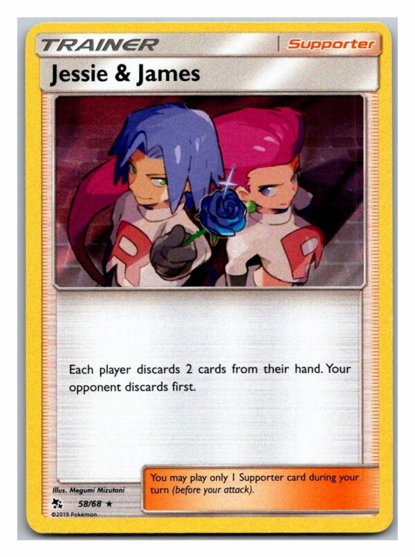 Jessie & James 58/68 Hidden Fates (Holo) (Exc Condition)