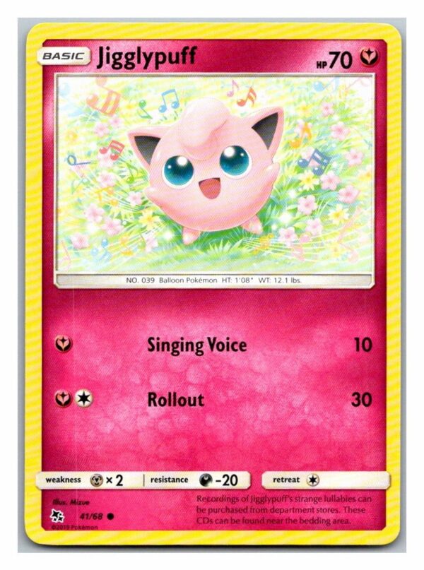 Jigglypuff 41/68 Hidden Fates (Common) (Exc Condition)