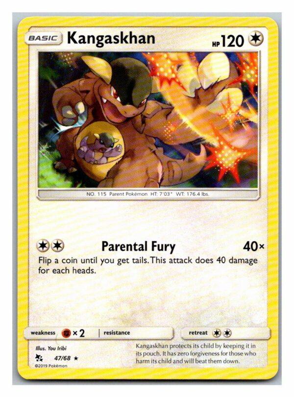 Kangaskhan 47/68 Hidden Fates (Rare) (Exc Condition)