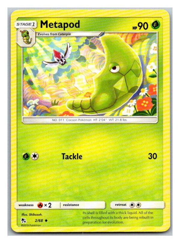 Metapod 2/68 Hidden Fates (Uncommon) (Exc Condition)