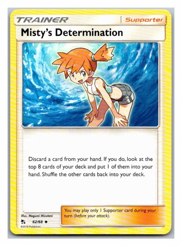 Misty's Determination 62/68 Hidden Fates (Uncommon) (Exc Condition)
