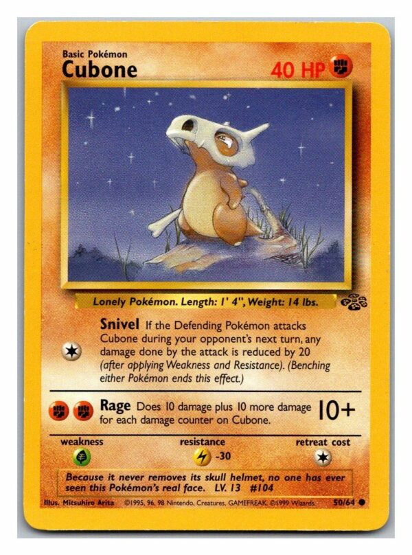 Cubone 50/64 Jungle (Common) (Unlimited Exc Condition)