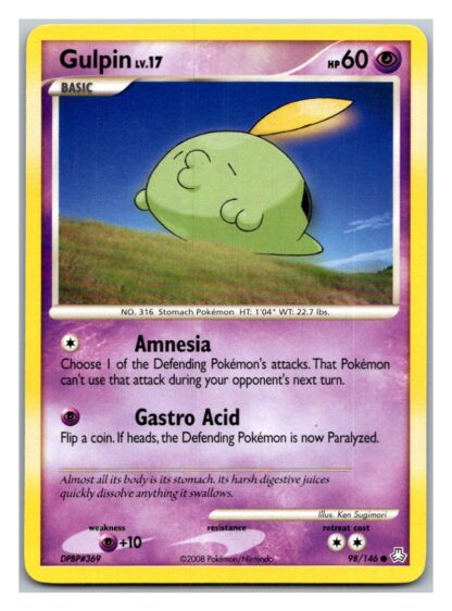 Gulpin 98/146 Legends Awakened (Common) (LP Condition)