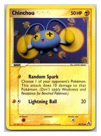 Chinchou 50/92 EX Legend Maker (Common) (Exc Condition)
