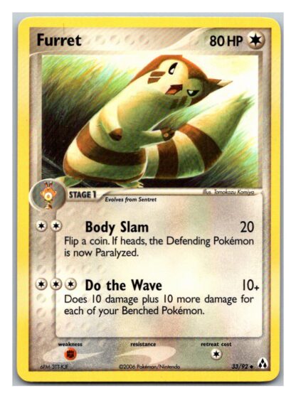 Furret 33/92 EX Legend Maker (Uncommon) (P Condition)