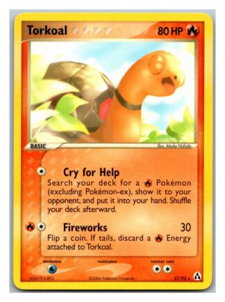 Torkoal 27/92 EX Legend Maker (Rare) (Exc Condition)