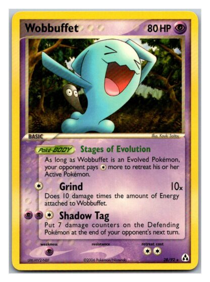 Wobbuffet 28/92 EX Legend Maker (Rare) (LP Condition)