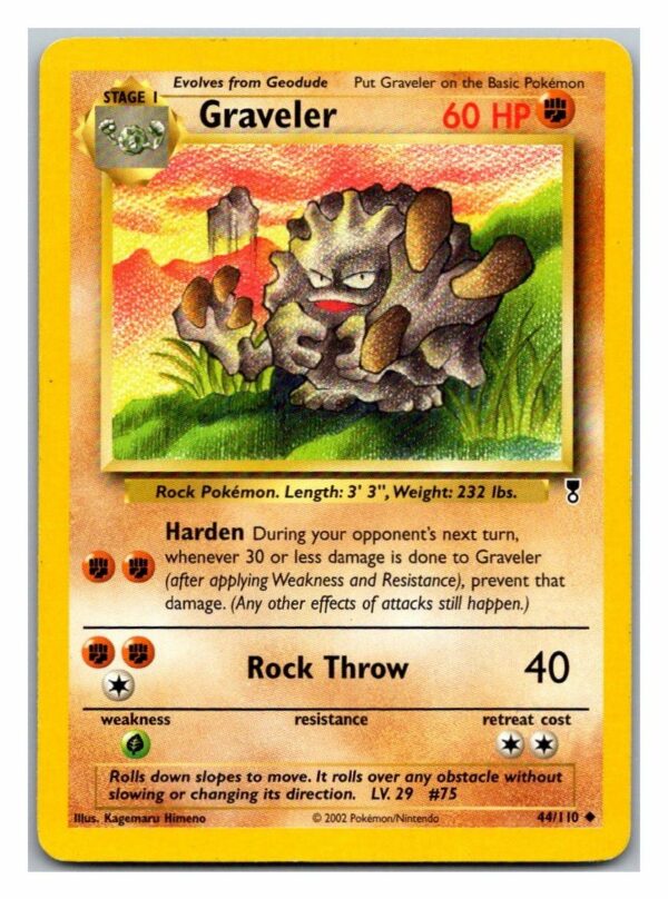 Graveler 44/110 Legendary Collection (Unlimited Lightly Played Condition)
