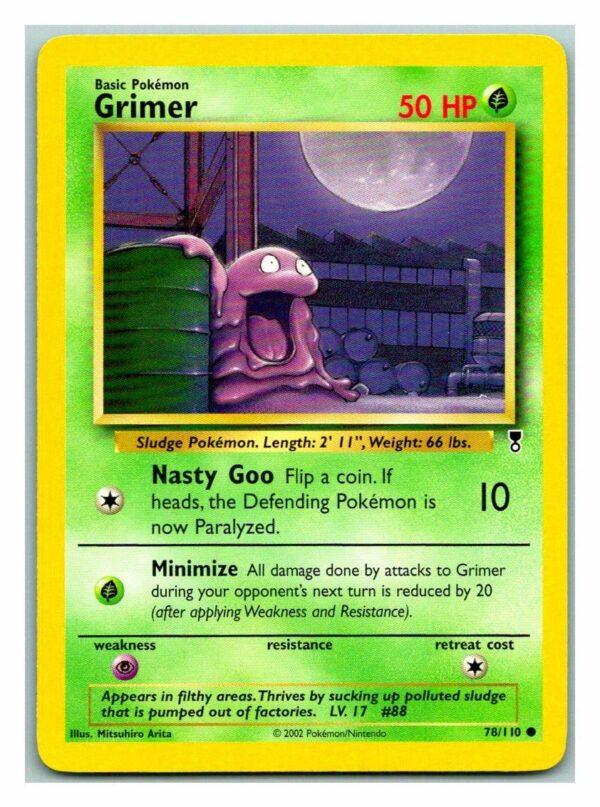 Grimer 78/110 Legendary Collection (Unlimited Lightly Played Condition)
