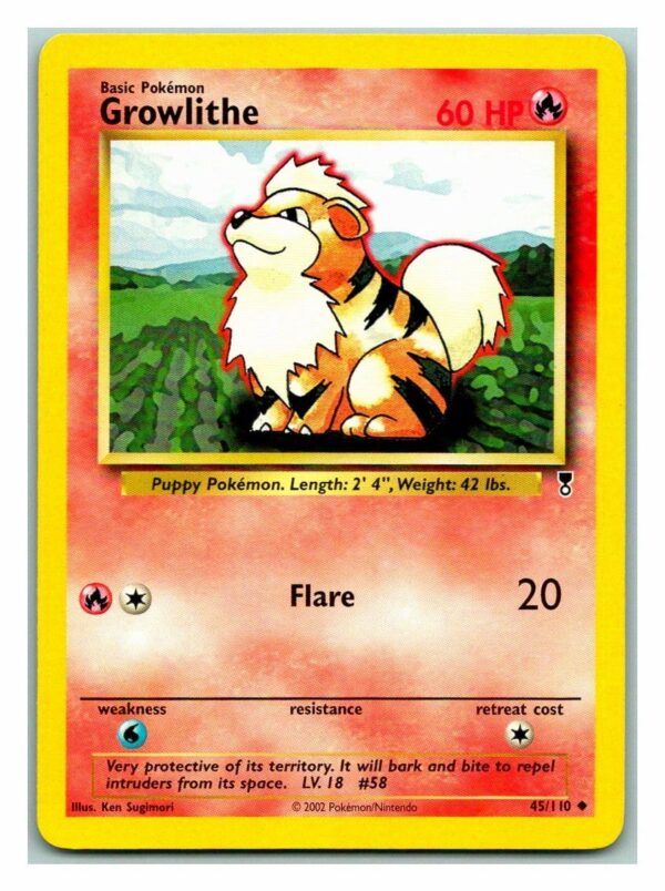 Growlithe 45/110 Legendary Collection (Uncommon) (Unlimited Excellent Condition)