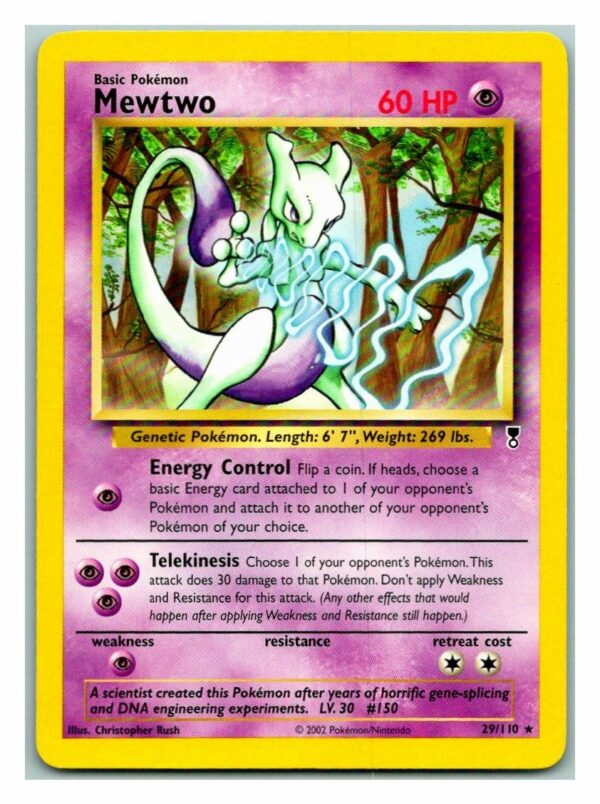 Mewtwo 29/110 Legendary Collection (Unlimited Excellent Condition)