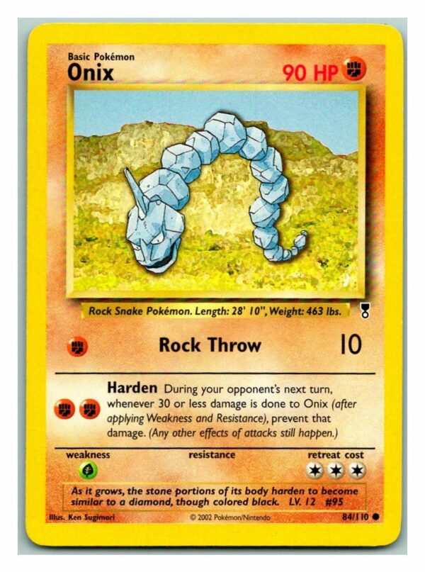 Onix 84/110 Legendary Collection (Common) (Unlimited Excellent Condition)