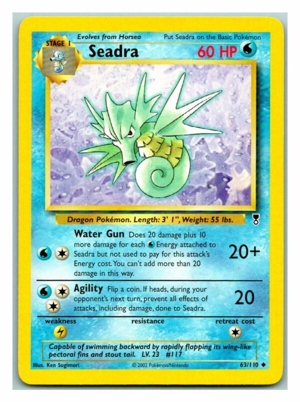 Seadra 63/110 Legendary Collection (Uncommon) (Unlimited Excellent Condition)
