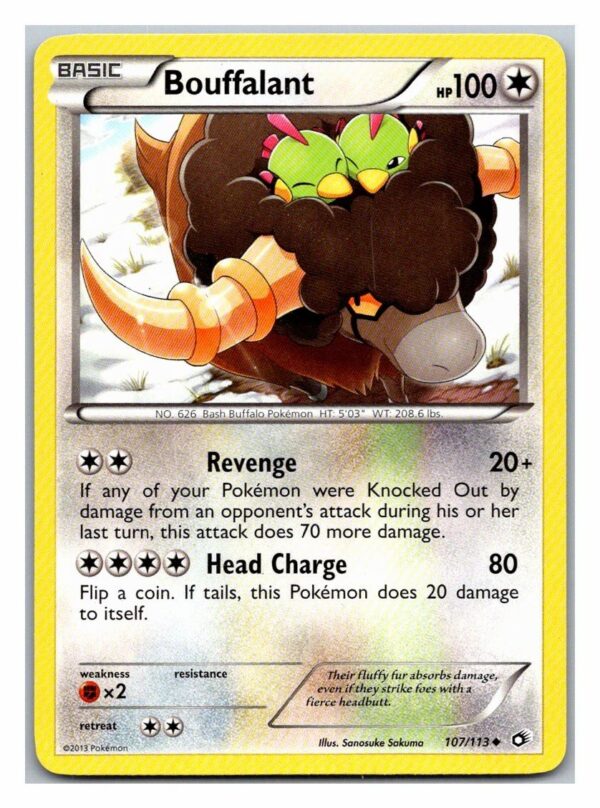 Bouffalant 107/113 Legendary Treasures (Uncommon) (Exc Condition)