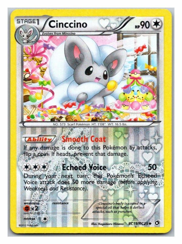 Cinccino RC19/RC25 Legendary Treasures (Exc Condition)