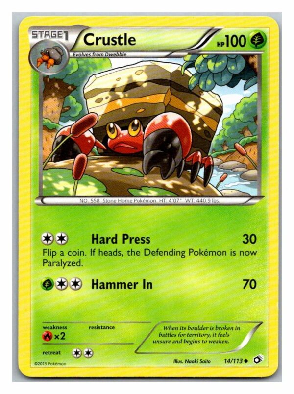 Crustle 14/113 Legendary Treasures (Uncommon) (Exc Condition)