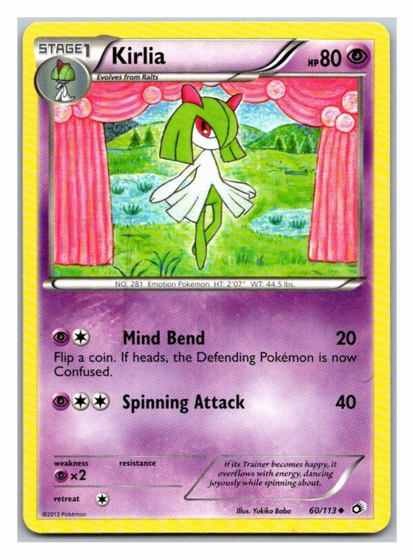 Kirlia 60/113 Legendary Treasures (Uncommon) (Exc Condition)