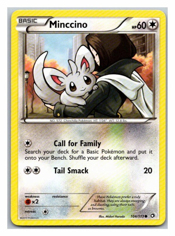 Minccino 104/113 Legendary Treasures (Common) (Exc Condition)