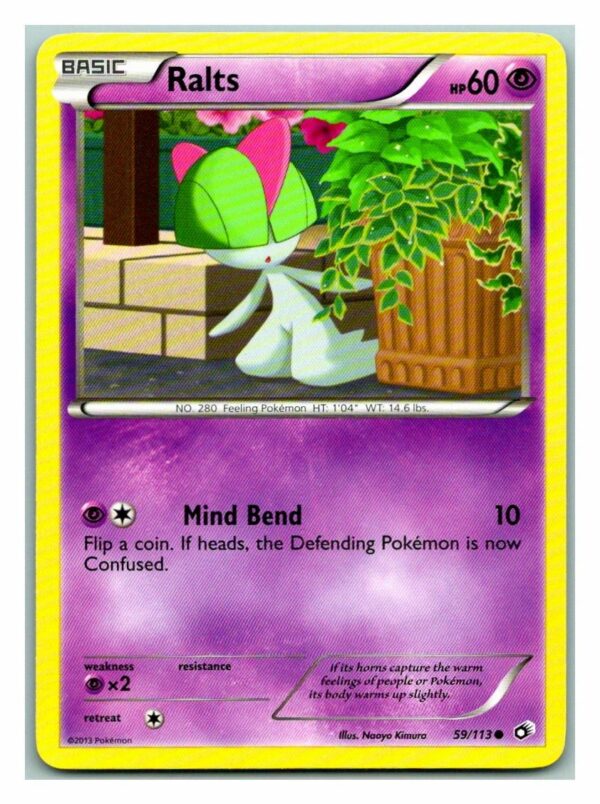 Ralts 59/113 Legendary Treasures (Common) (Exc Condition)